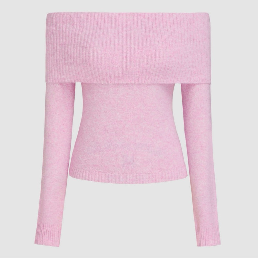 Cider Pink Off the Shoulder Knit Sweater Size XS